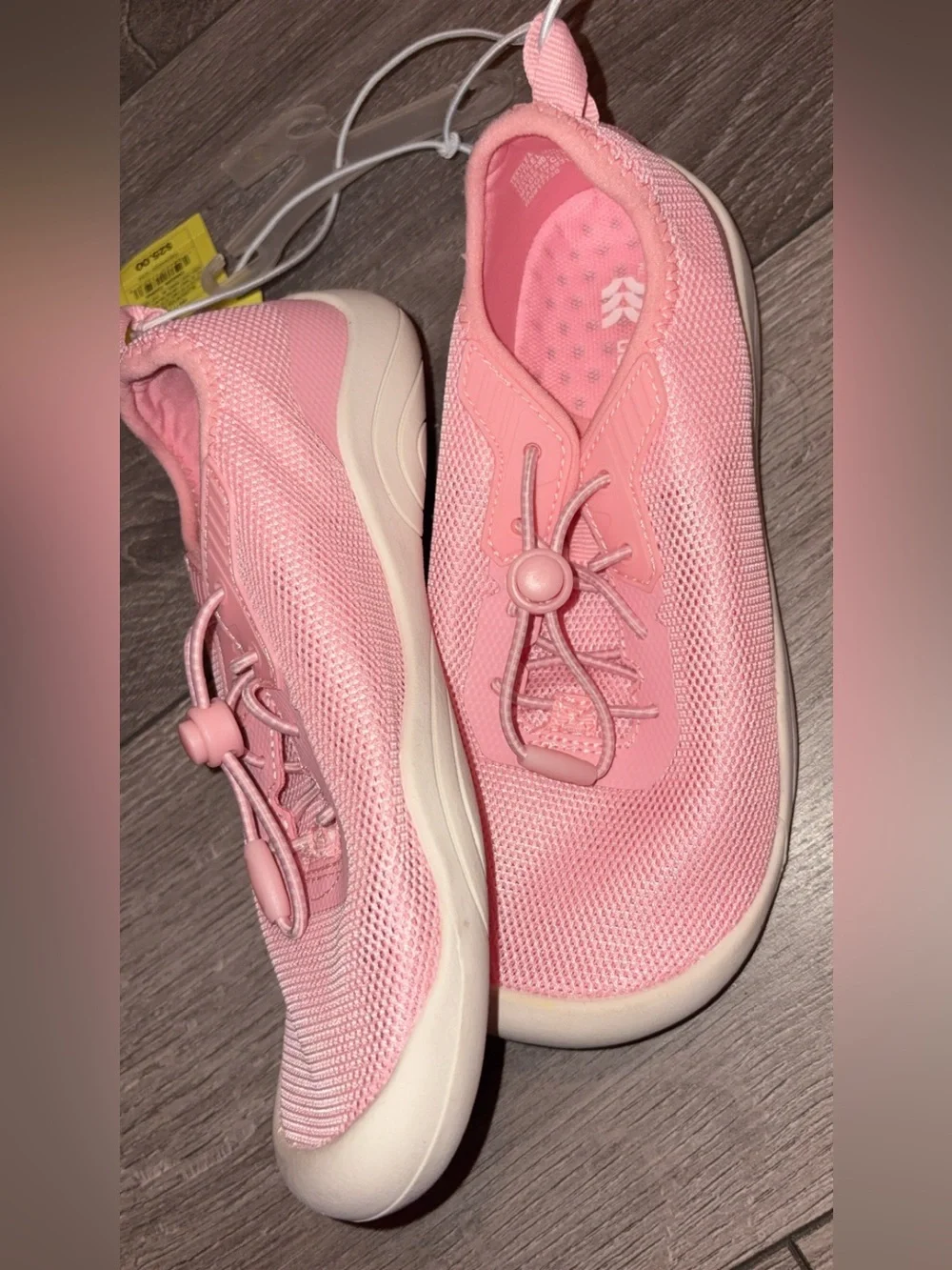 All In Motion Girls Size 1 Berkley Blush Pink Water Shoes New W Tags
